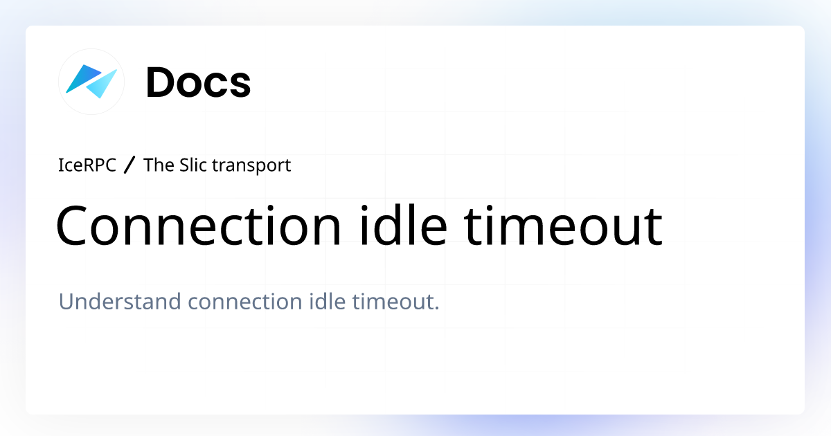 http connection idle timeout
